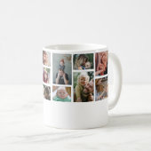 18写真コラージュかわいい家族ラブメモリーコーヒーMu コーヒーマグカップ (正面右)