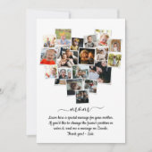 18写真コラージュハートハッピーマザーズデイ 招待状 (正面)