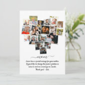 18写真コラージュハートハッピーマザーズデイ 招待状 (スタンド正面)