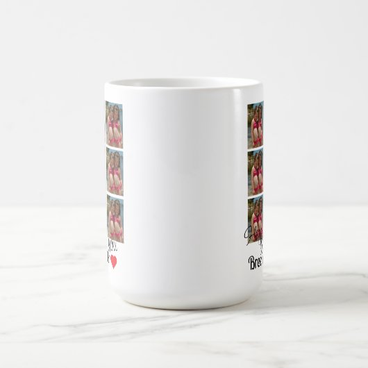 18写真コラージュ南誕生日ギフト コーヒーマグカップ (中央)