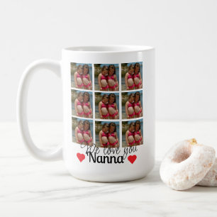 18写真コラージュ南誕生日ギフト コーヒーマグカップ