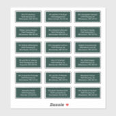 18受信者の名前結婚の郵送住所 シール (シート)