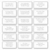 18受信者の結婚ゲスト名アドレスSerif シール (正面)