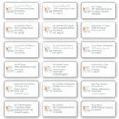 18受取人名住所トナカイ新年 シール (正面)