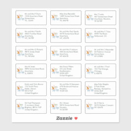 18受取人名住所トナカイ新年 シール