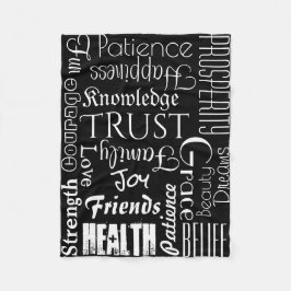 18名パーソナライズされた前または単語の希望最高ののフリース フリースブランケット