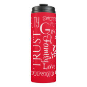 18名パーソナライズされた前または言葉最高の希望 タンブラー (正面)