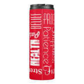 18名パーソナライズされた前または言葉最高の希望 タンブラー (裏面)