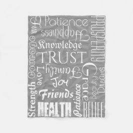 18名パーソナライズされた又は単語が希望最高のするフリース フリースブランケット