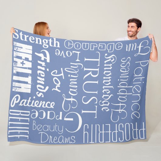 18名パーソナライズされた又は単語が希望最高のするフリース フリースブランケット (インサイチュ)