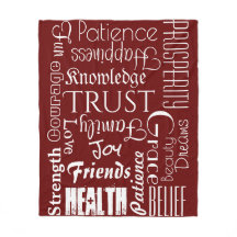 18名パーソナライズされた又は単語が希望最高のするフリース