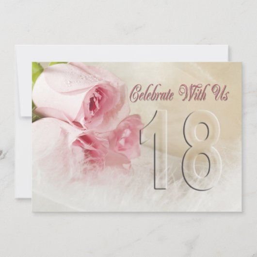 18周年パーティー招待状 招待状 (正面)