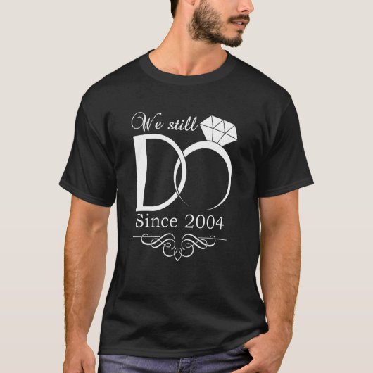 18周年結婚以来18年も続いている Tシャツ (正面)