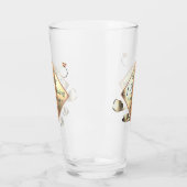 18周年結婚記念磁器の猫の目 タンブラーグラス (左)