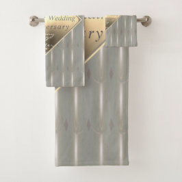 18周年結婚記念磁器の猫の目 バスタオルセット