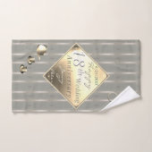 18周年結婚記念磁器の猫の目  バスタオルセット (ハンドタオル)