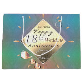 18周年記念アクアマリン（カラー）抱き枕 ラージペーパーバッグ (正面)