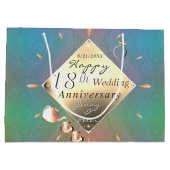 18周年記念アクアマリン（カラー）抱き枕 ラージペーパーバッグ (裏面)