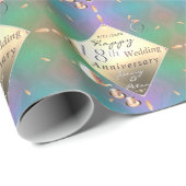 18周年記念アクア結婚マリン ラッピングペーパー (ロールコーナー)