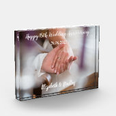 18周年記念パーソナライズされたアクリル写真ブロック フォトブロック (左)