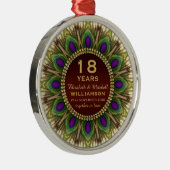 18周年記念ピーコックフェザーマンダラメメント メタルオーナメント (右)