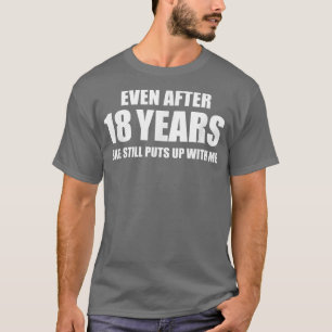 18周年記念人間関係おもしろいギフト Tシャツ
