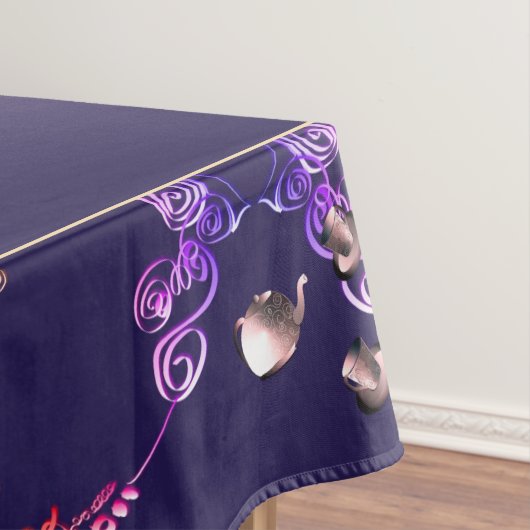 18周年記念磁器猫アイブルーセンター テーブルクロス (インサイチュ)