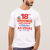18周年記念結婚カップルのラスベガス旅行 Tシャツ (正面)
