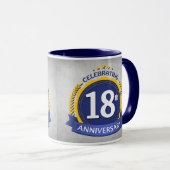 18周年記念結婚コーヒーマグ マグカップ (正面右)