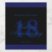 18周年記念結婚ワインラカスタムベル ワインラベル (シングルラベル)