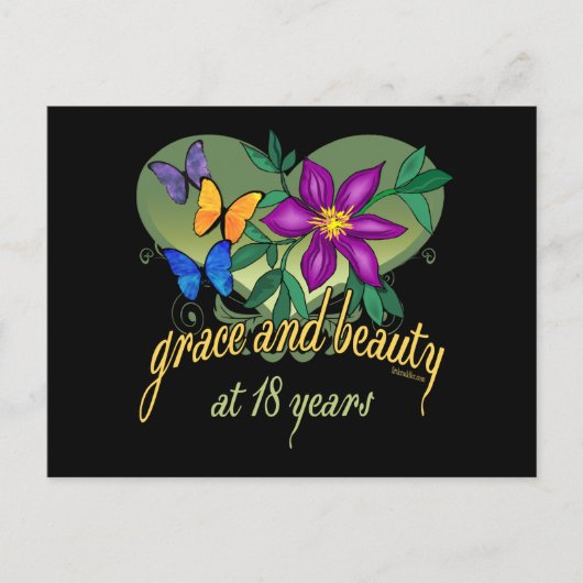 18年の猶予と美しい ポストカード (正面)