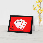 18年は大変だ！アニバーサリーカード カード (黄色い花)