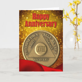 18年オウムコイングリッターハッピーアニバーサリー カード