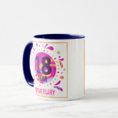 18年記念コーヒーマグ マグカップ (正面左)