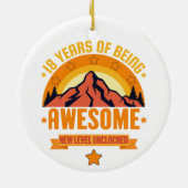 18年 – 素晴らし誕生日 セラミックオーナメント (裏面)