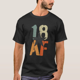 18年AF 18th誕生日記念日レトロヴィンタグ Tシャツ