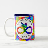 18日は自閉症プライドの日 ツートーンマグカップ (左)