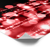 18日エレガント生誕祭パーティーが赤く輝く ポスター (角)