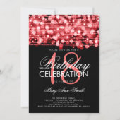 18日エレガント生誕祭パーティーが赤く輝く 招待状 (正面)