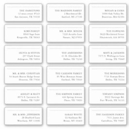 18日付を保存する配送先住所ステッカー シール