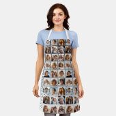 18枚の写真カスタムでフォトコラージュを作成 エプロン (着用した状態)