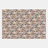 18枚の写真カスタムでフォトコラージュを作成 ラッピングペーパーシート (正面2)