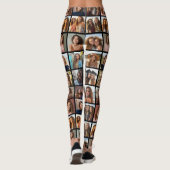 18枚の写真カスタムでフォトコラージュを作成 レギンス (裏面)