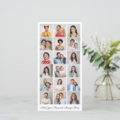 18枚の写真コラージュを自分で作成できるグリーティングカード (スタンド正面)