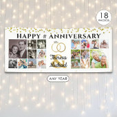 18枚の写真コラージュ オーダーメイド 周年記念 横断幕