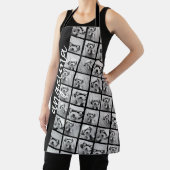 18枚の写真ファンキーでフォトコラージュを作成する エプロン (インサイチュ)