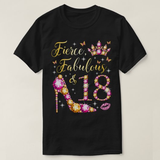 18歳のおばあさん18歳の誕生日 Tシャツ (デザイン正面)