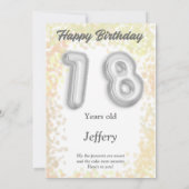 18歳のハッピーバースデーカード (裏面)
