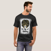 18歳のヒョウのメラニン・ガール私の誕生日 Tシャツ (正面フル)