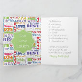 18歳のユニーク誕生日パーティーが贈り物を好む カード (内部)